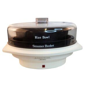 Rival Food Steamer & Rice Cooker Model 4450 Automatic Cooks Vegetables & Shrimp